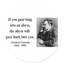 Nietzsche Quote 4b Round Stickers
