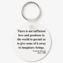 Nietzsche Quote 7a keychains