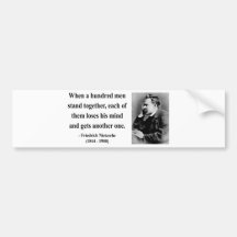 Nietzsche Quote 7b Bumper Stickers