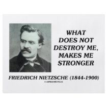 Nietzsche What Does Not Destroy Me Makes Stronger Full Color Flyer
