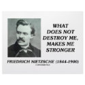 Nietzsche What Does Not Destroy Me Makes Stronger letterhead