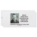 Nietzsche What Does Not Destroy Me Makes Stronger Rack Card