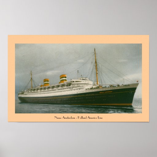 Nieuw Amsterdam - Holland America Line Posters