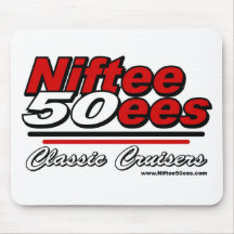 Niftee50ees Classic Cruisers Logo Mouse Pad