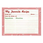 Nifty 50's Recipe Card