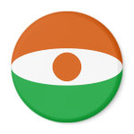 Niger Fisheye Flag Magnet