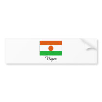 Niger Flag Design bumper stickers by flagshirt Niger Flag Design bumper stickers