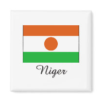 Niger Flag Design magnets