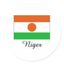 Niger Flag Design stickers