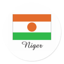 Niger Flag Design stickers
