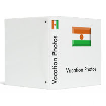 Niger Flag Jewel 3 Ring Binders