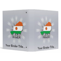 Niger Flag Map 2.0 Vinyl Binder