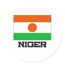Niger Flag stickers