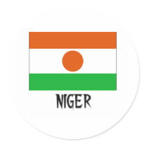 Niger Flag stickers