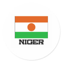 Niger Flag stickers