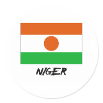 Niger Flag stickers