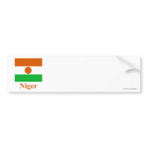 Niger Flag with Name bumper stickers by Vexillophile Niger Flag with Name bumper stickers