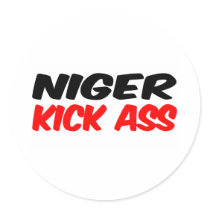 Niger Kick Ass stickers