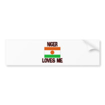 Niger Loves Me bumper stickers by flagshirt Niger Loves Me bumper stickers