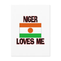 Niger Loves Me postcards by flagshirt Niger Loves Me postcards