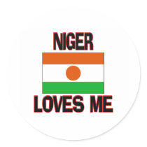 Niger Loves Me stickers