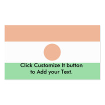 Niger, Nicaragua flag Business Card Template