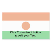 Niger, Nicaragua flag Business Card