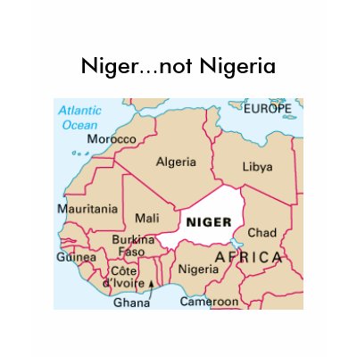 Niger not Nigeria tee T Shirt by ajkang