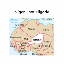 Niger not Nigeria tee t-shirts