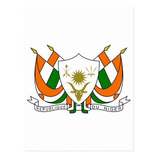 Niger Official Coat Of Arms Heraldry Symbol Postcard Zazzle