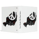 Niger Trendy Peace Sign with Nigerien map binders