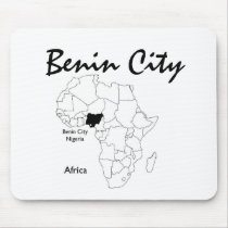 nigeria, Benin City Mousepad by AFRICANKOKO nigeria, Benin City Mousepad