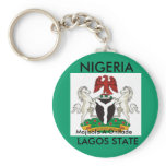 Nigeria_coa, NIGERIA - Lagos State Key Chain