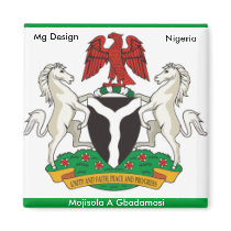 Nigeria_coa, Nigeria West Africa,... - Customized magnets by onifade6 Nigeria_coa, Nigeria West Africa,... - Customized magnets