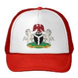 Nigeria Coat of Arms detail Trucker Hats