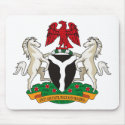 Nigeria Coat of Arms Mousepad