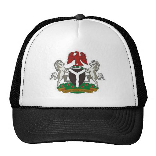 Nigeria Coat of Arms Trucker Hat Zazzle