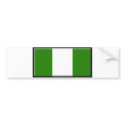 Nigeria Flag bumper stickers
