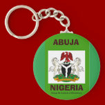 nigeria flag copy, Nigeria_coa, NIGERIA, ABUJA keychains