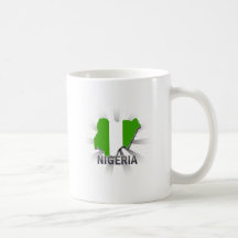 Nigeria Flag Map 2.0 Mugs