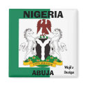 Nigeria Flag, Nigeriaarms21, ABUJA , NIGERIA magnets