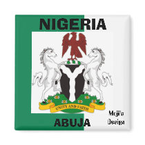 Nigeria Flag, Nigeriaarms21, ABUJA , NIGERIA magnets