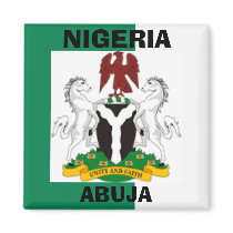 Nigeria Flag, Nigeriaarms21, ABUJA , NIGERIA Magnet