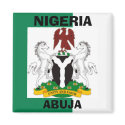 Nigeria Flag, Nigeriaarms21, ABUJA , NIGERIA magnets