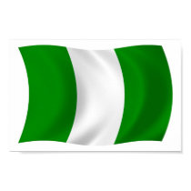 Nigeria Flag Poster Print by LivingFlags2 Nigeria Flag Poster Print