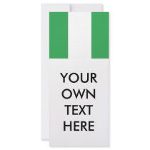 Nigeria Flag Rack Card Template