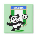 This adorable little panda is too cute! He's featured in front of a large flag from Nigeria and ready to play football and score some goals. This cute design is perfect for football players and soccer fans! You can totally customize this gift! Change the color, move the design around, add your own text or images -- make it your own!