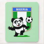 This adorable little panda is too cute! He's featured in front of a large flag from Nigeria and ready to play football and score some goals. This cute design is perfect for football players and soccer fans! You can totally customize this gift! Change the color, move the design around, add your own text or images -- make it your own!