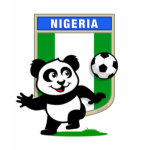This adorable little panda is too cute! He's featured in front of a large flag from Nigeria and ready to play football and score some goals. This cute design is perfect for football players and soccer fans! You can totally customize this gift! Change the color, move the design around, add your own text or images -- make it your own!