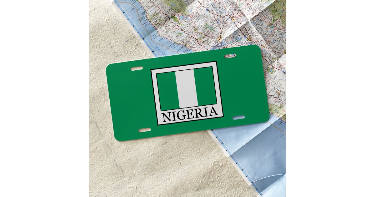 Nigeria License Plate Zazzle